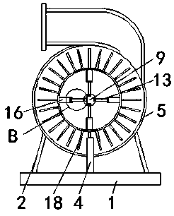 Environment-friendly draught fan for spray tower