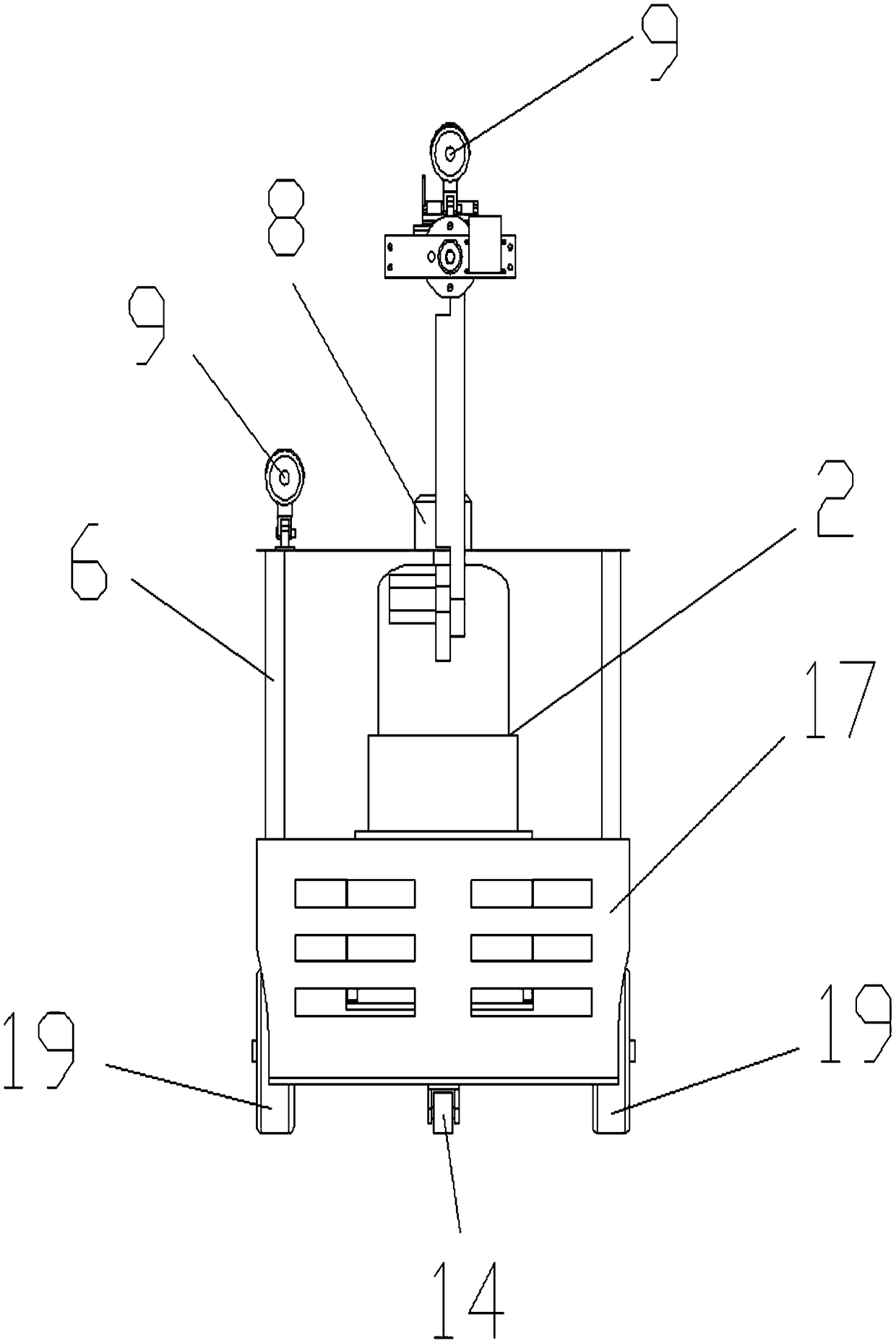 Intelligent-manufacturing-field-oriented mobile machine tool fault diagnosis robot