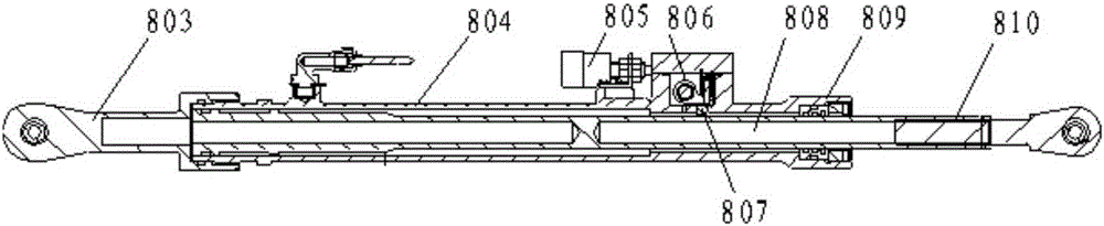 Multi-angle control hatch door of airplane