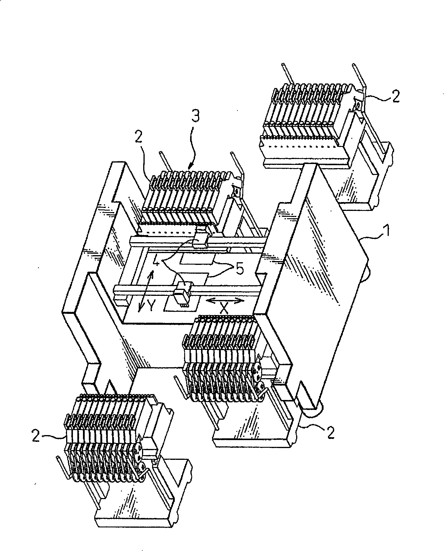 Operation support system of element assembling device, recognition method of element order and recognition method of Cassette holder order