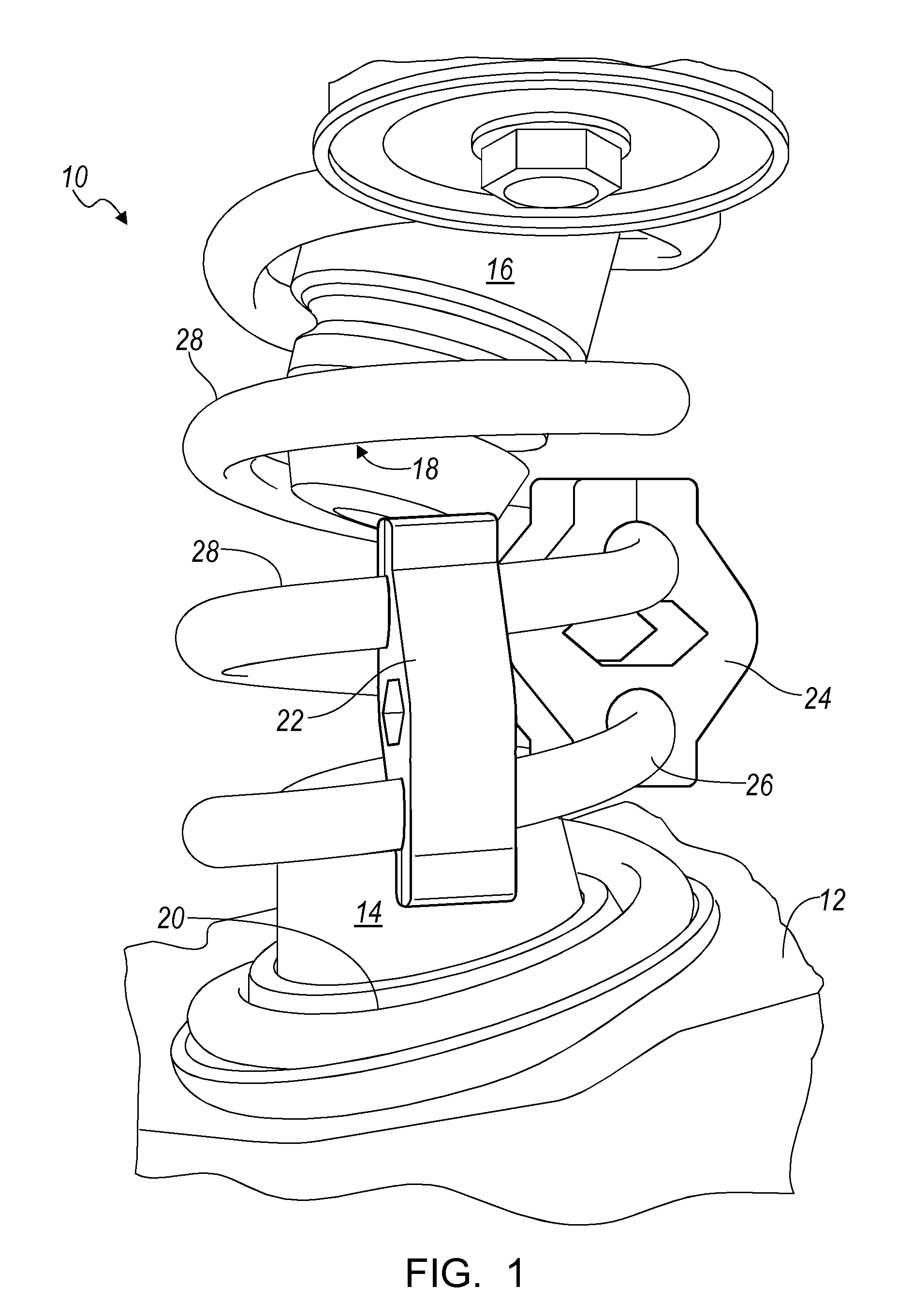 Vibration absorber for a vehicle suspension spring