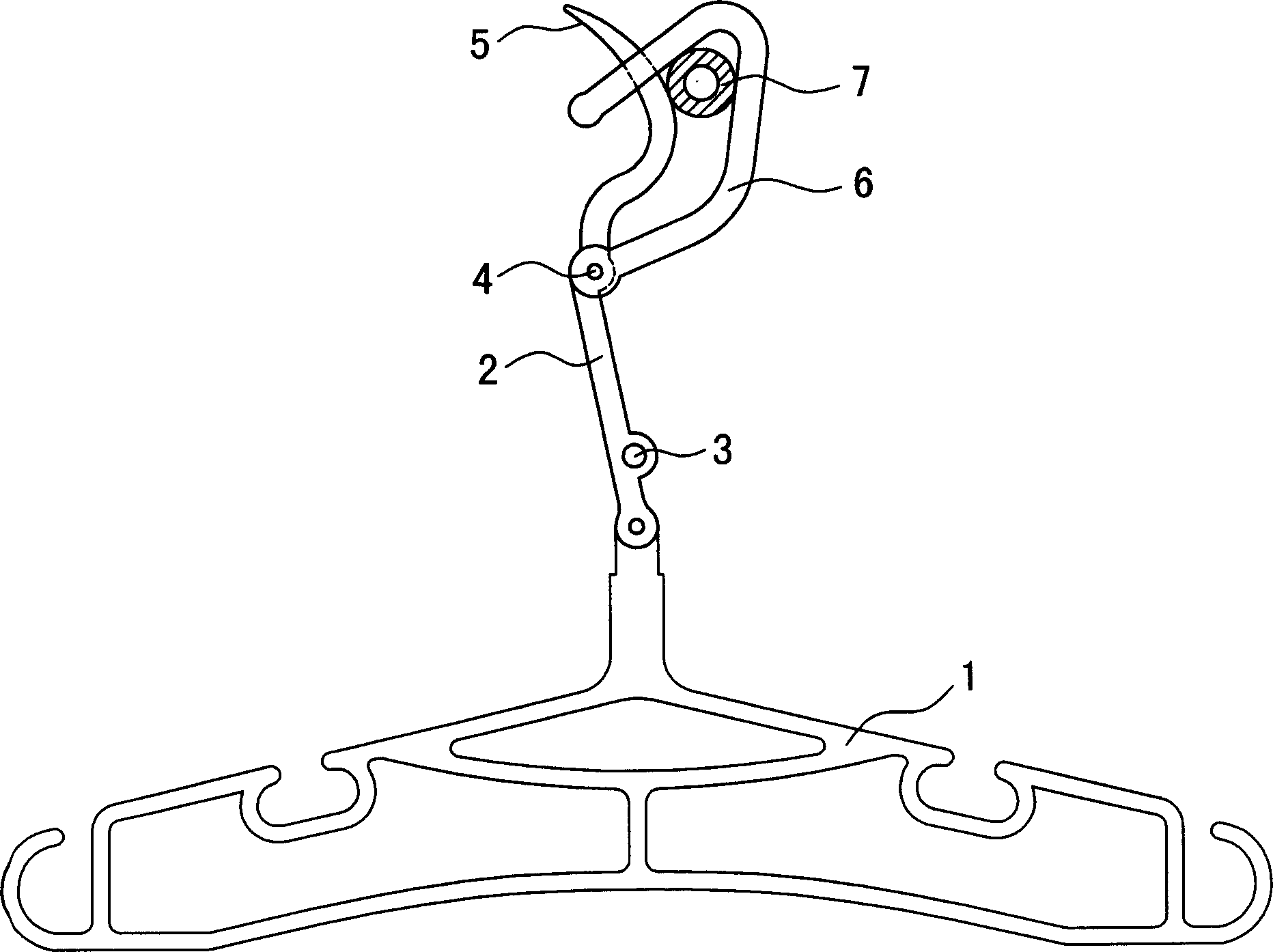 Automatic clamping wind-proof coat hanger