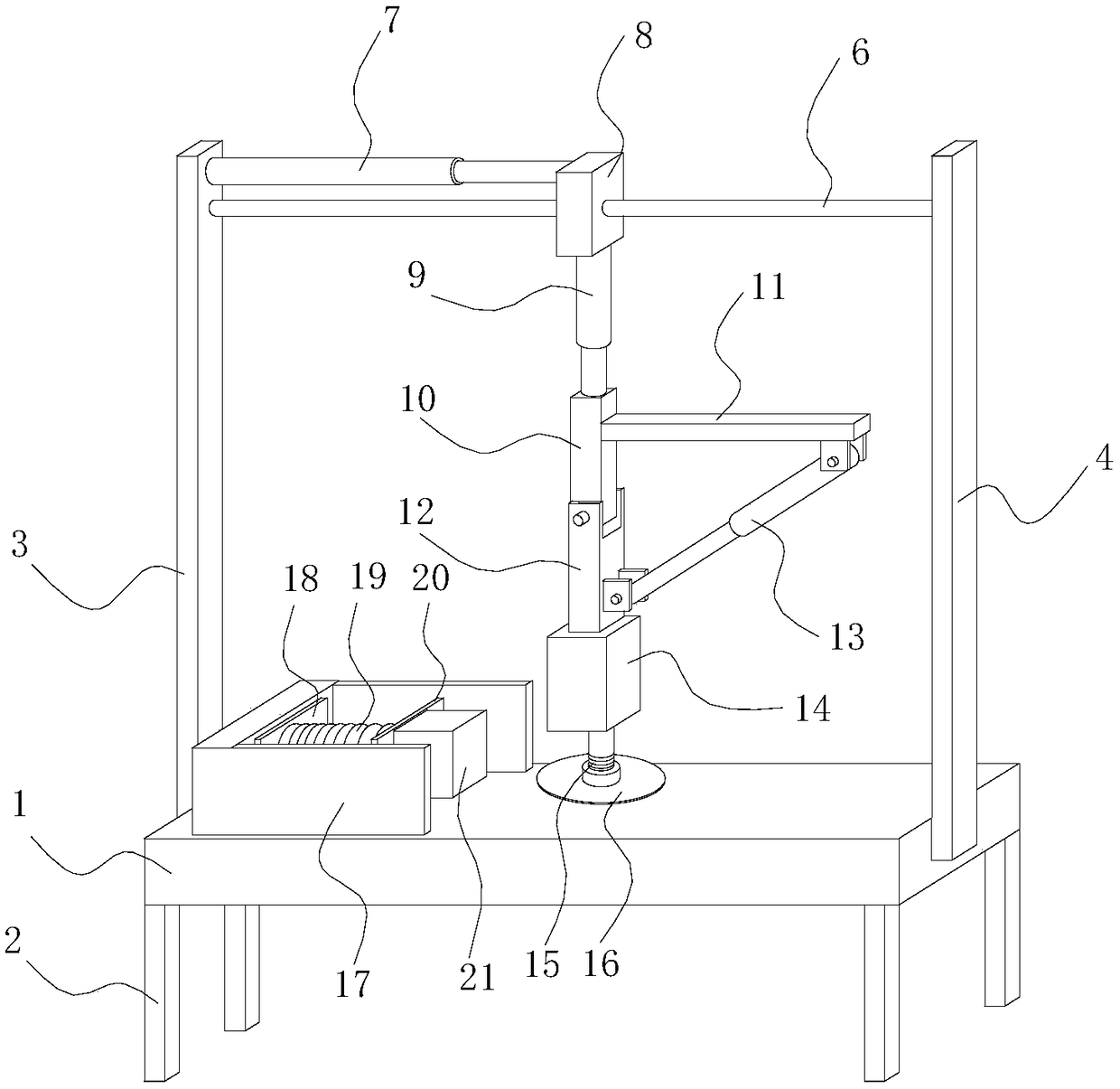 High-speed milling and cutting force testing device for multi-hardness material