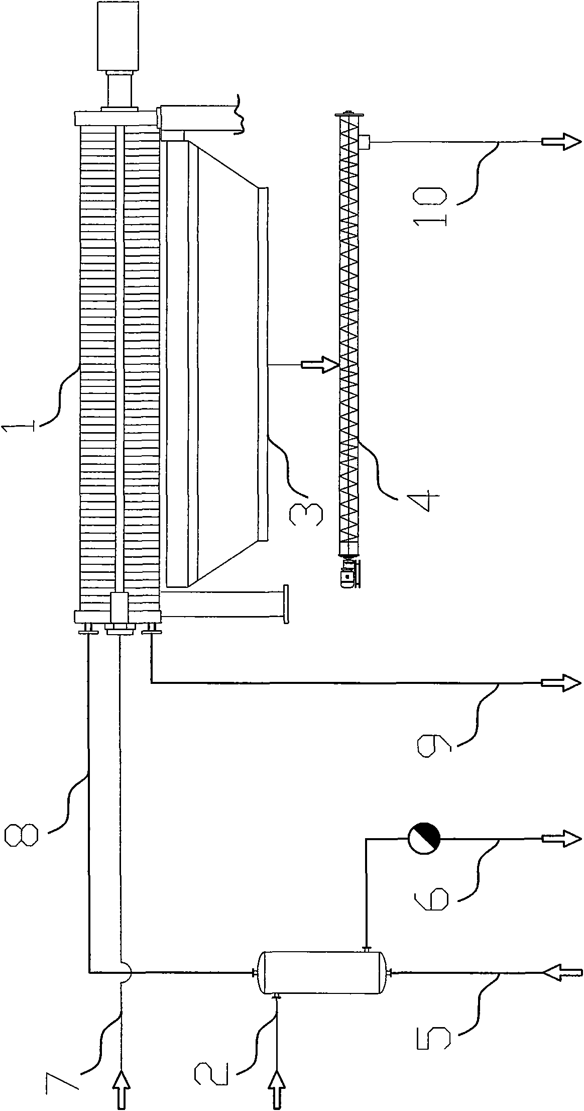 Filtering and impurity removing technology for oil with high colloid content