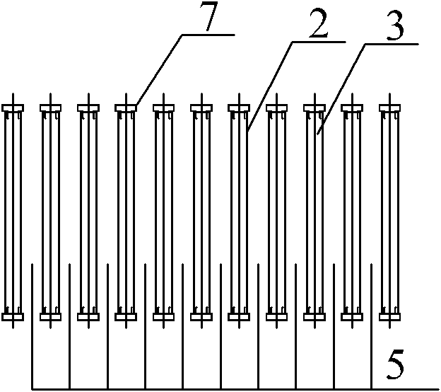 Matrix type dielectric barrier discharge plasma odor processing device