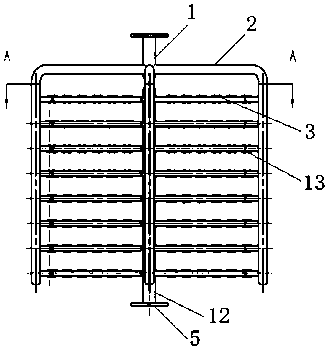 Bionic-based three-dimensional cobweb laminated tube type heat exchanger