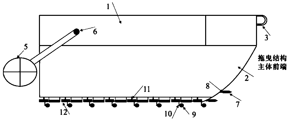 Long-distance continuous measurement device for soil mass parameters of soft soil sites