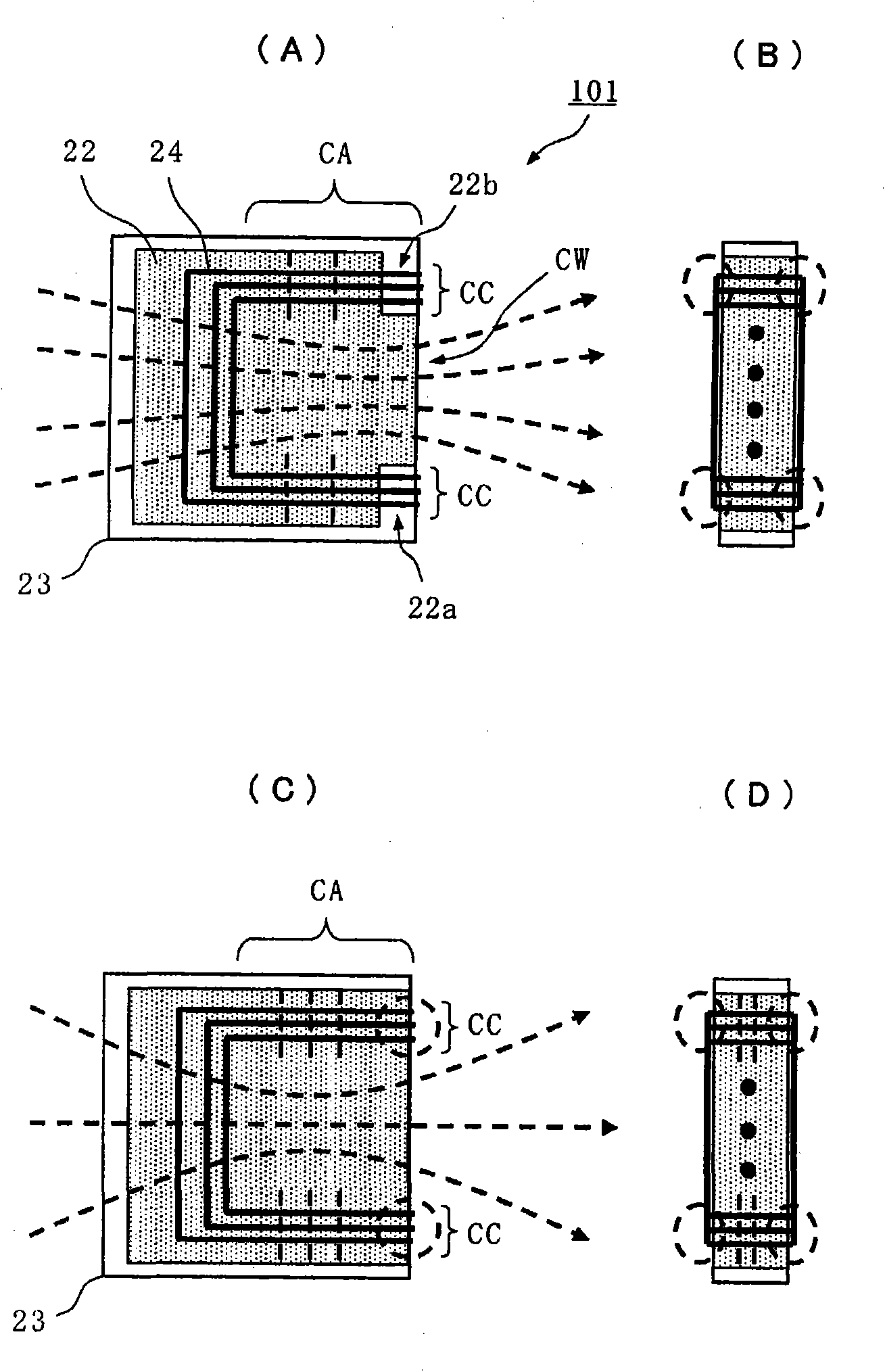 Magnetic material antenna and antenna device