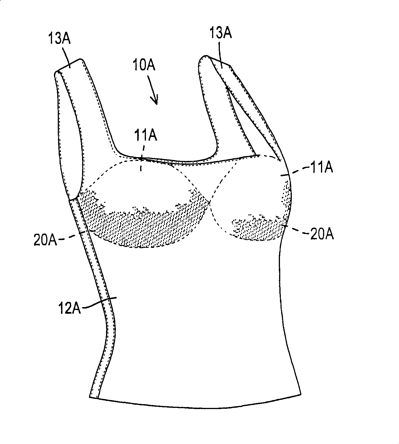 Underwear with slip-resistance bra cup