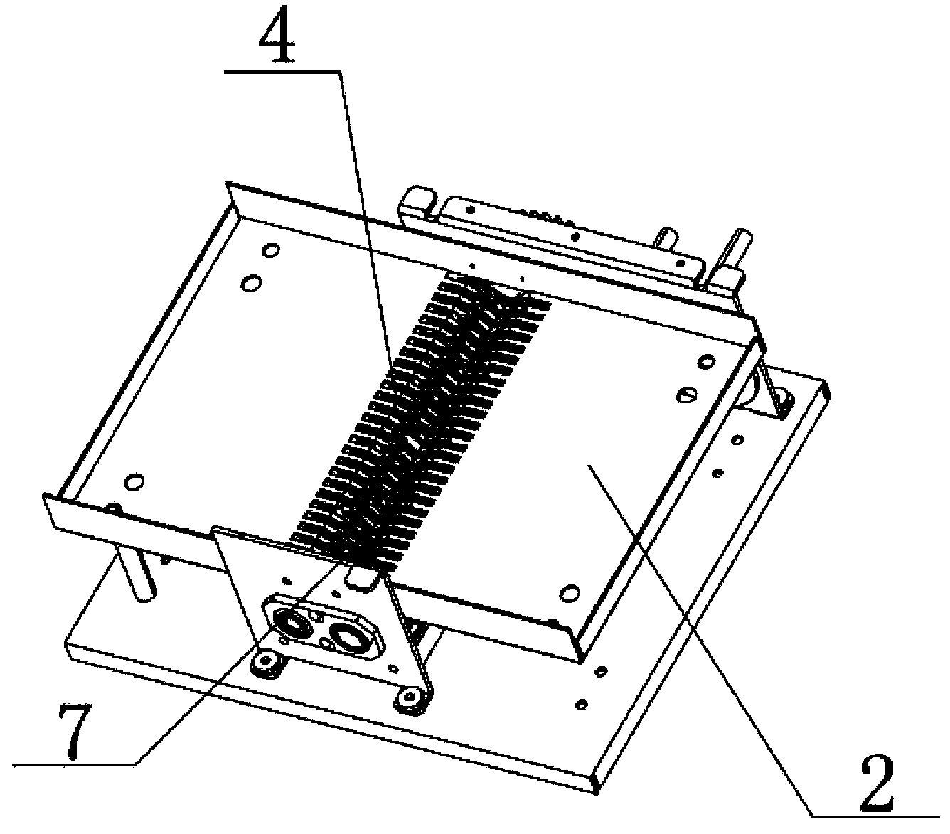 Paper shredding mechanism