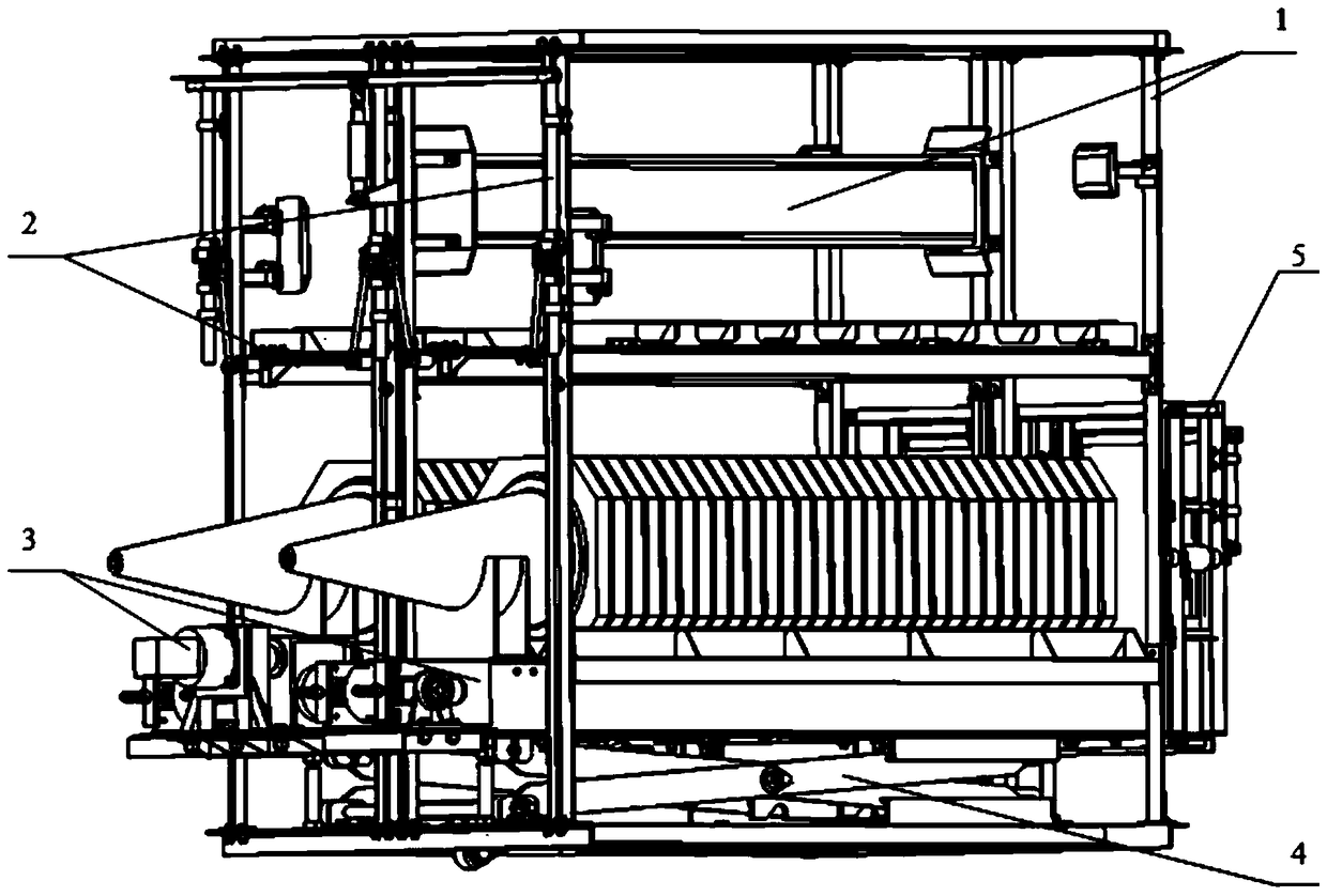 Highway automatic deployment and recovery road cone storage system assembly