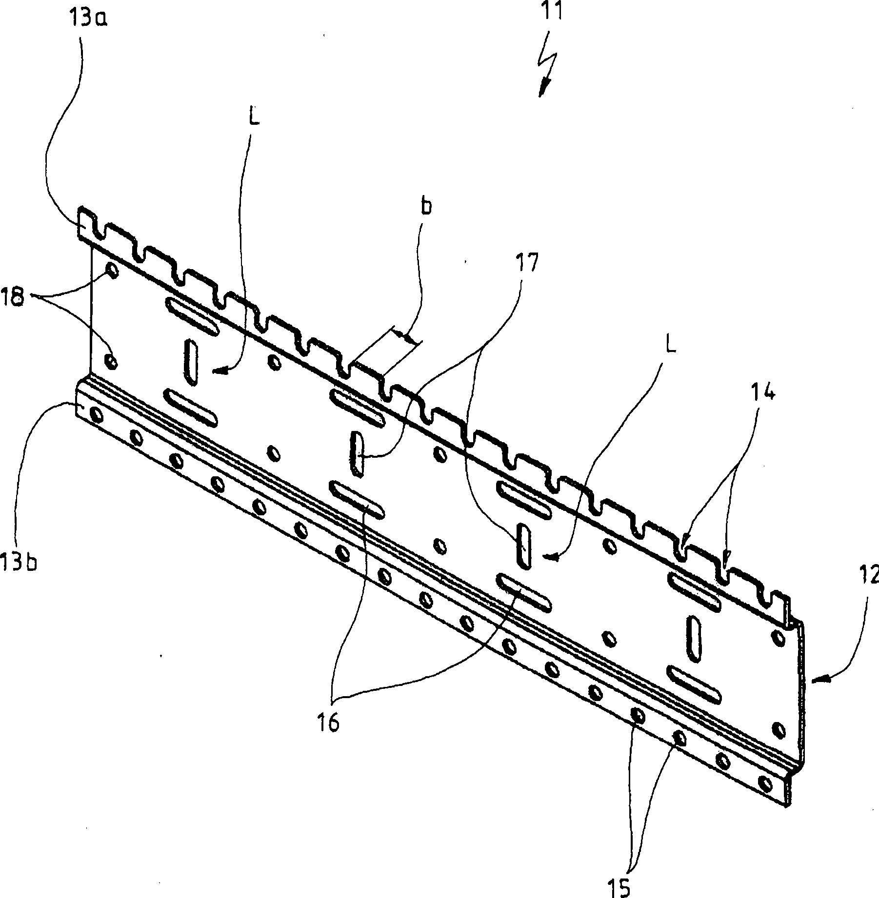 Device for fixing built-in sanitary elements