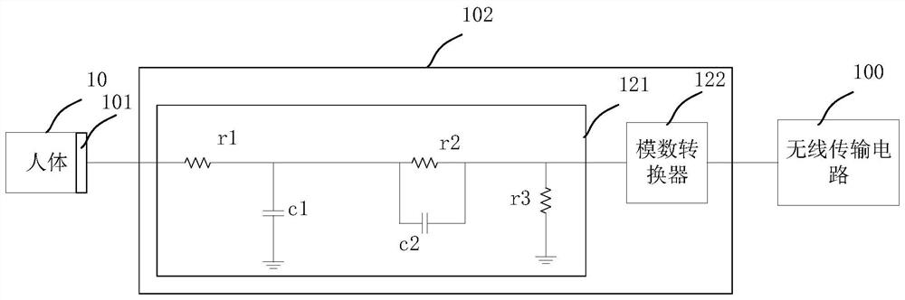 ECG acquisition circuit, device, method and system