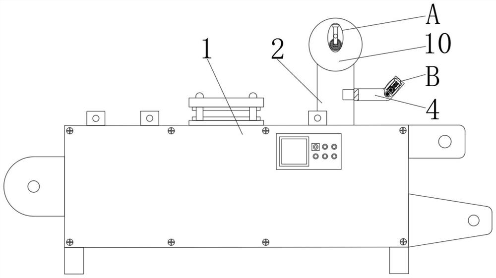 High-speed flat-pressing die cutting device for printed product production