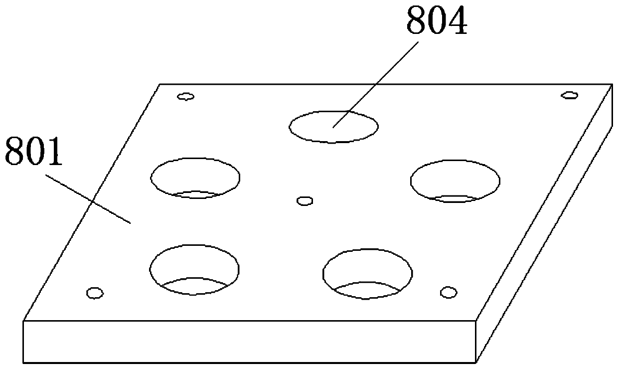 Frozen food package puncture performance detection device capable of automatically replacing probe