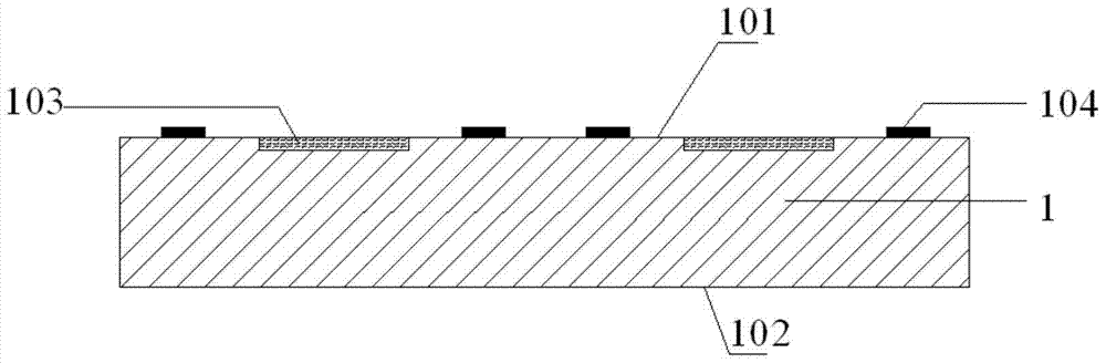 Surface sensor chip packaging structure and manufacturing method