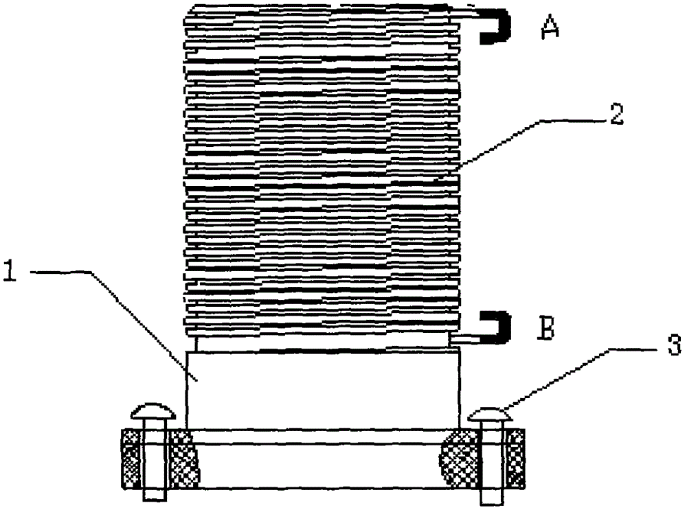 High-frequency inductance coil for shortwave and ultra-short wave radio station