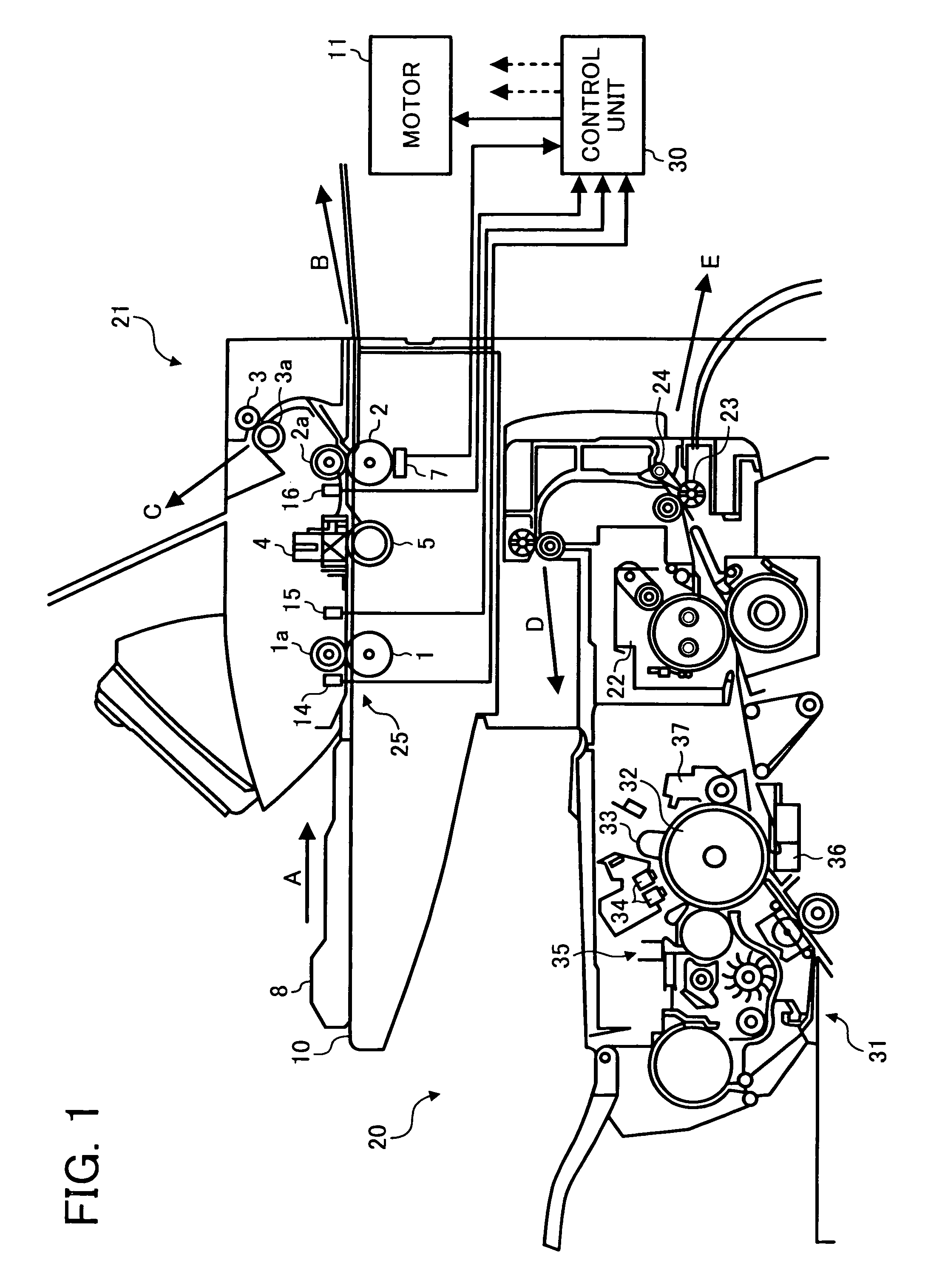 Document feeding and reading unit and image forming apparatus