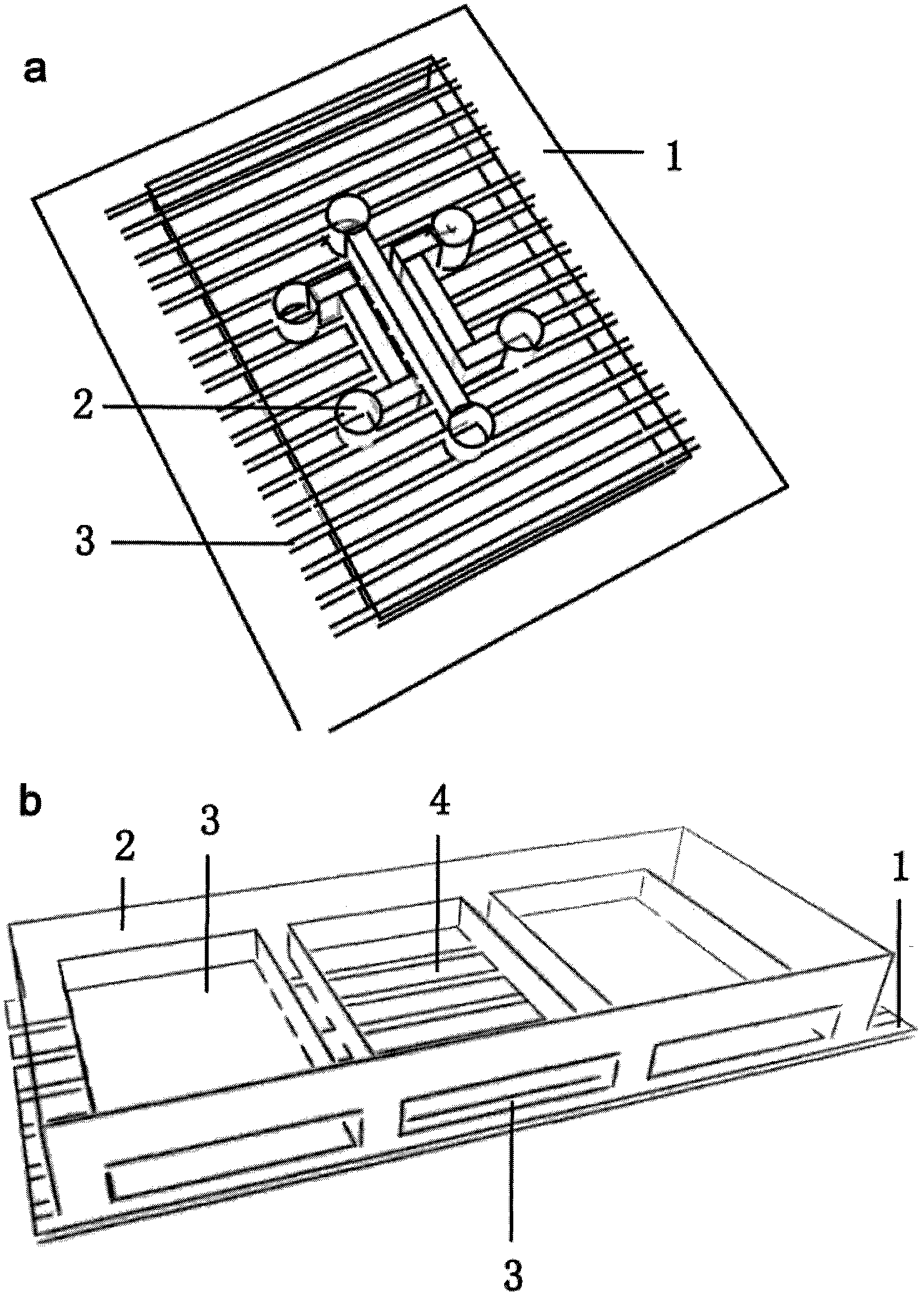 Device for patterning cocultivation of multiple cells, preparation method and use thereof