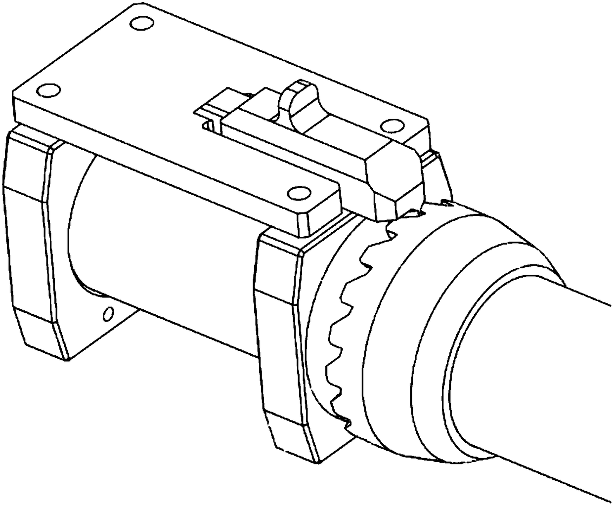 Machine arm quick-release structure for multi-rotor unmanned aerial vehicle