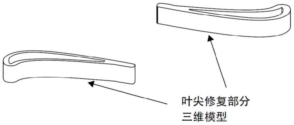 Cast isometric crystal high-temperature alloy turbine rotor blade tip repairing method and tool