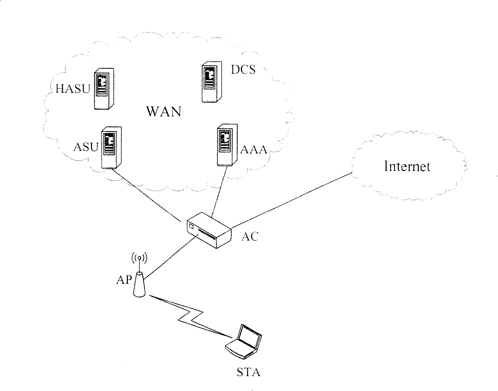 Network system and method for obtaining the public key certificate for WAPI