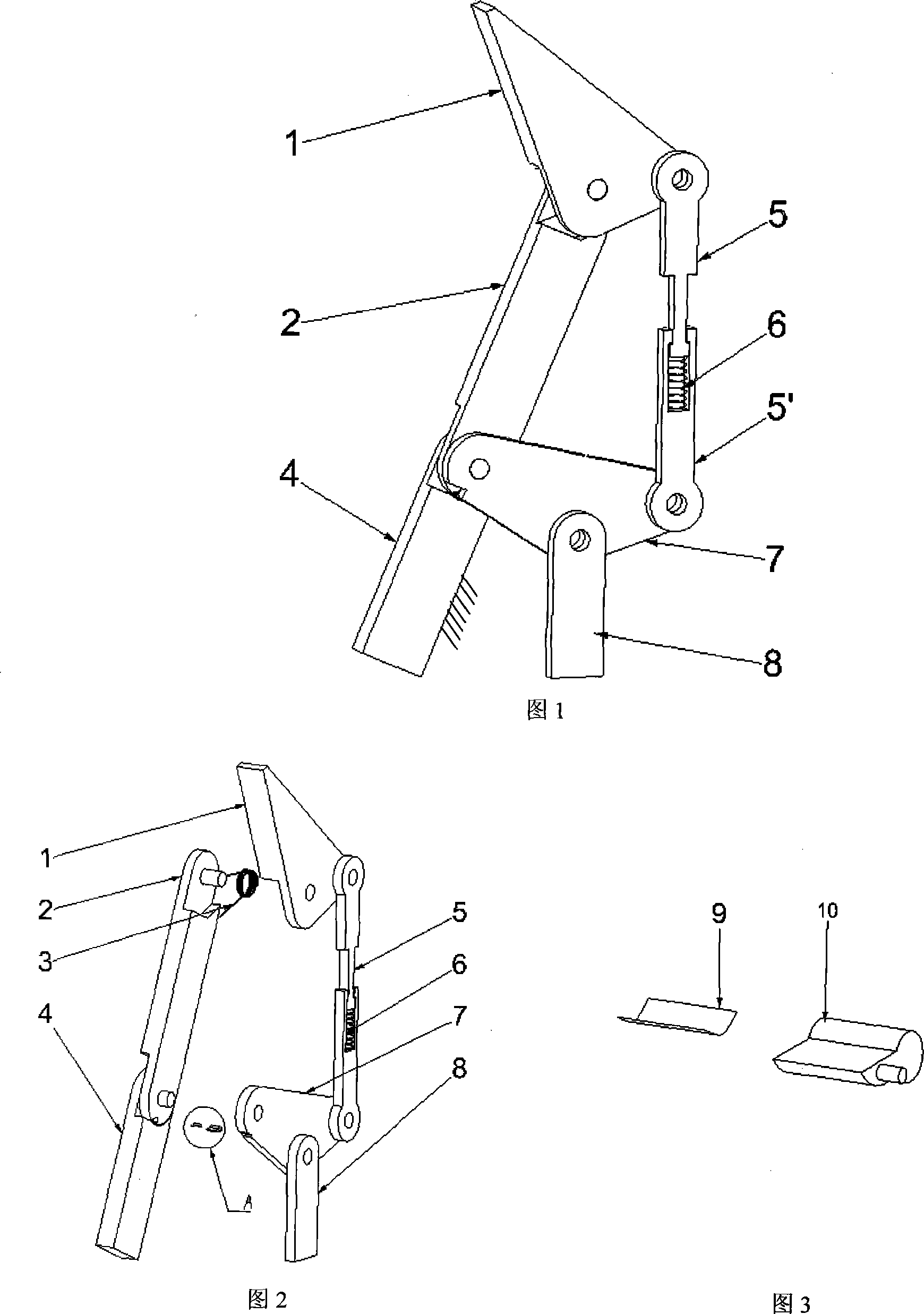 Activation lacking mechanical finger device capable of preventing form and position degradation