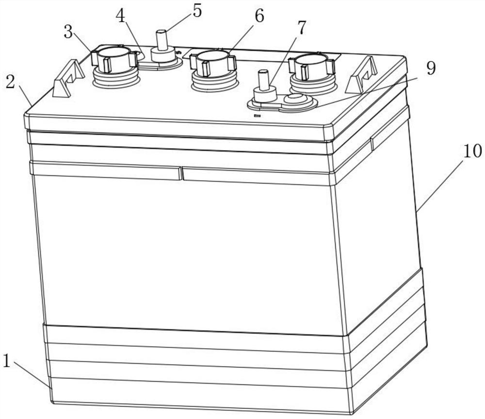 Maintenance-free lead-acid storage battery of high-energy electric vehicle