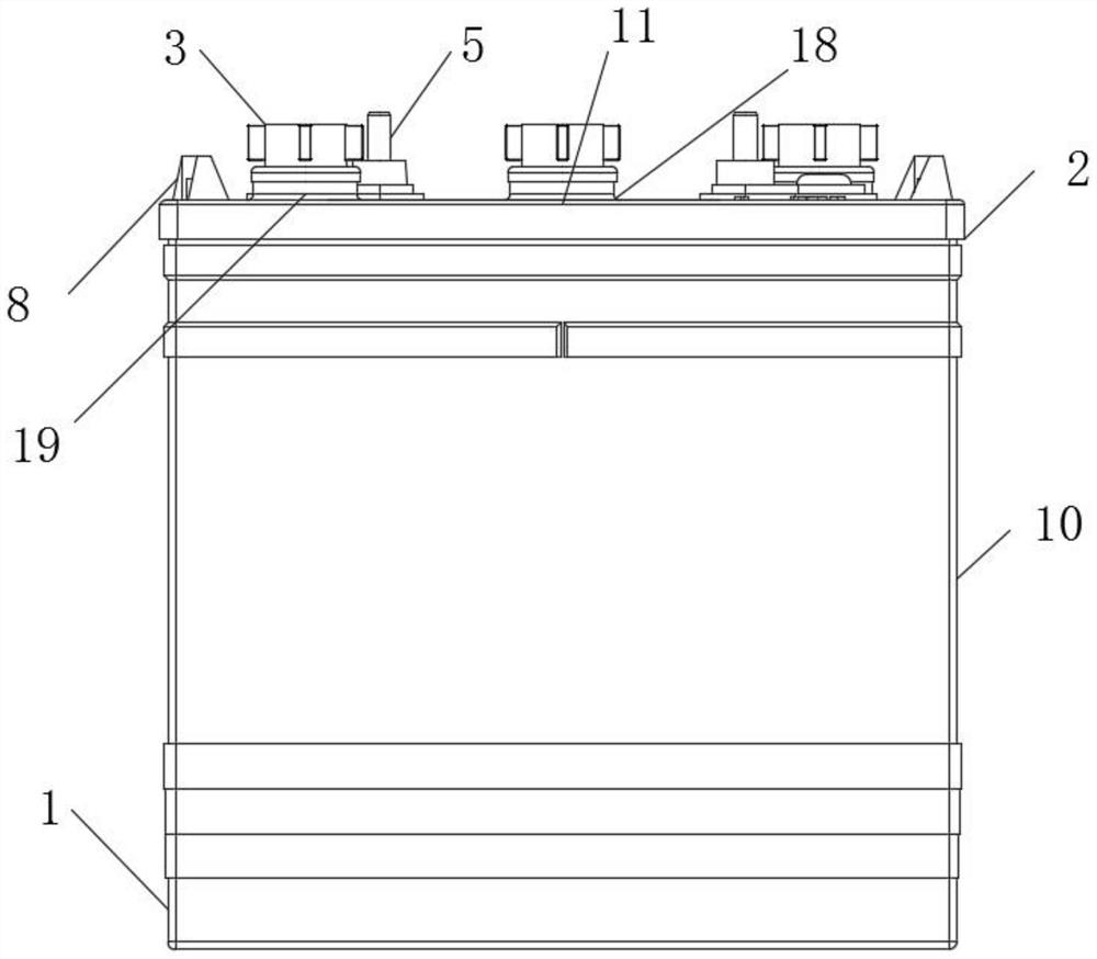 Maintenance-free lead-acid storage battery of high-energy electric vehicle