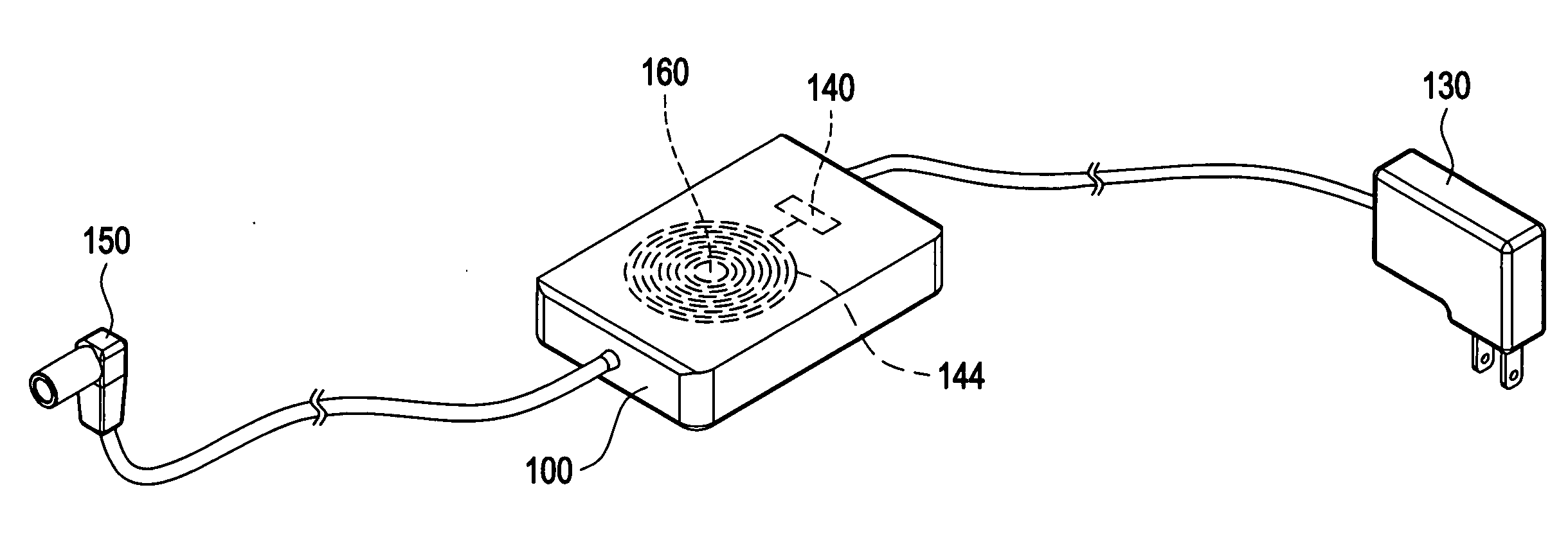 Adapter capable of wireless charging