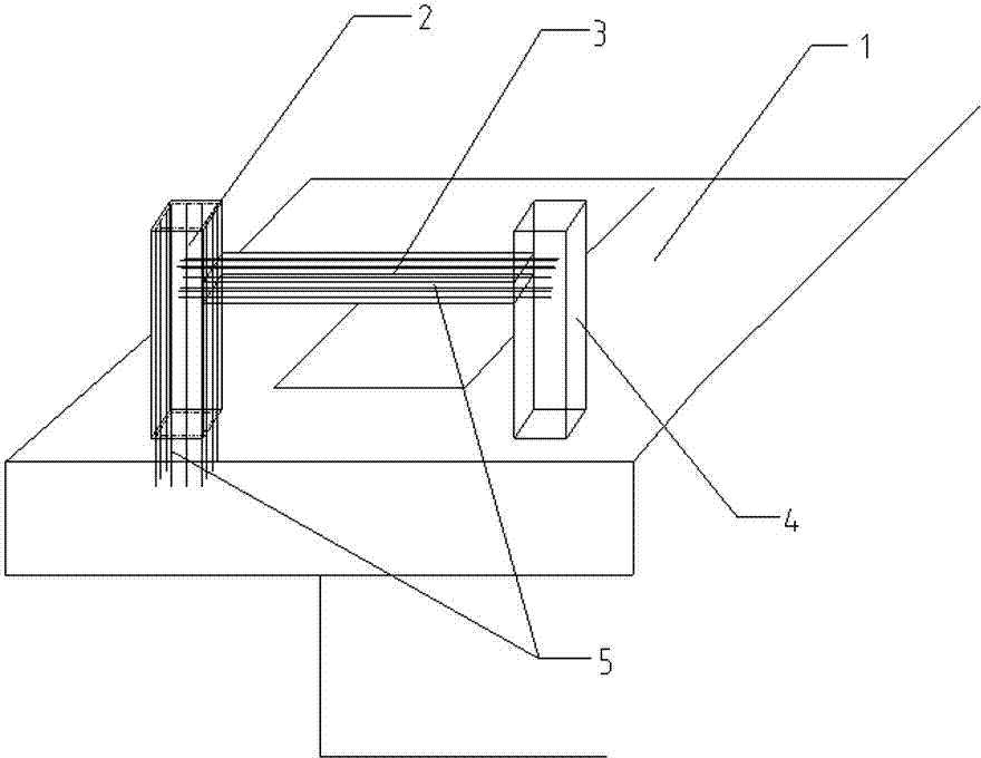 Semi-prefabricated semi-cast-in-place type frame structure of integrated building and construction method thereof