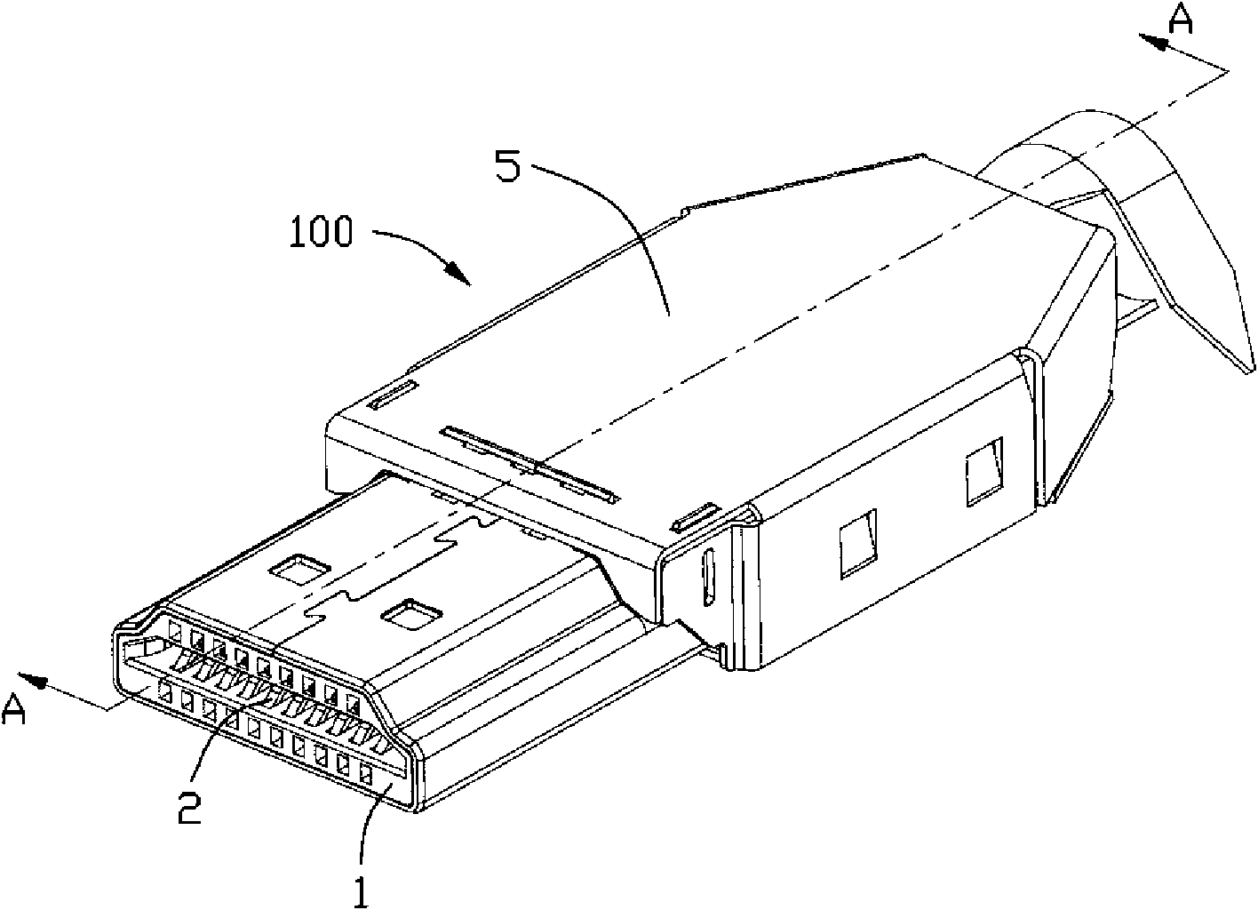 Cable connector component and manufacturing method thereof