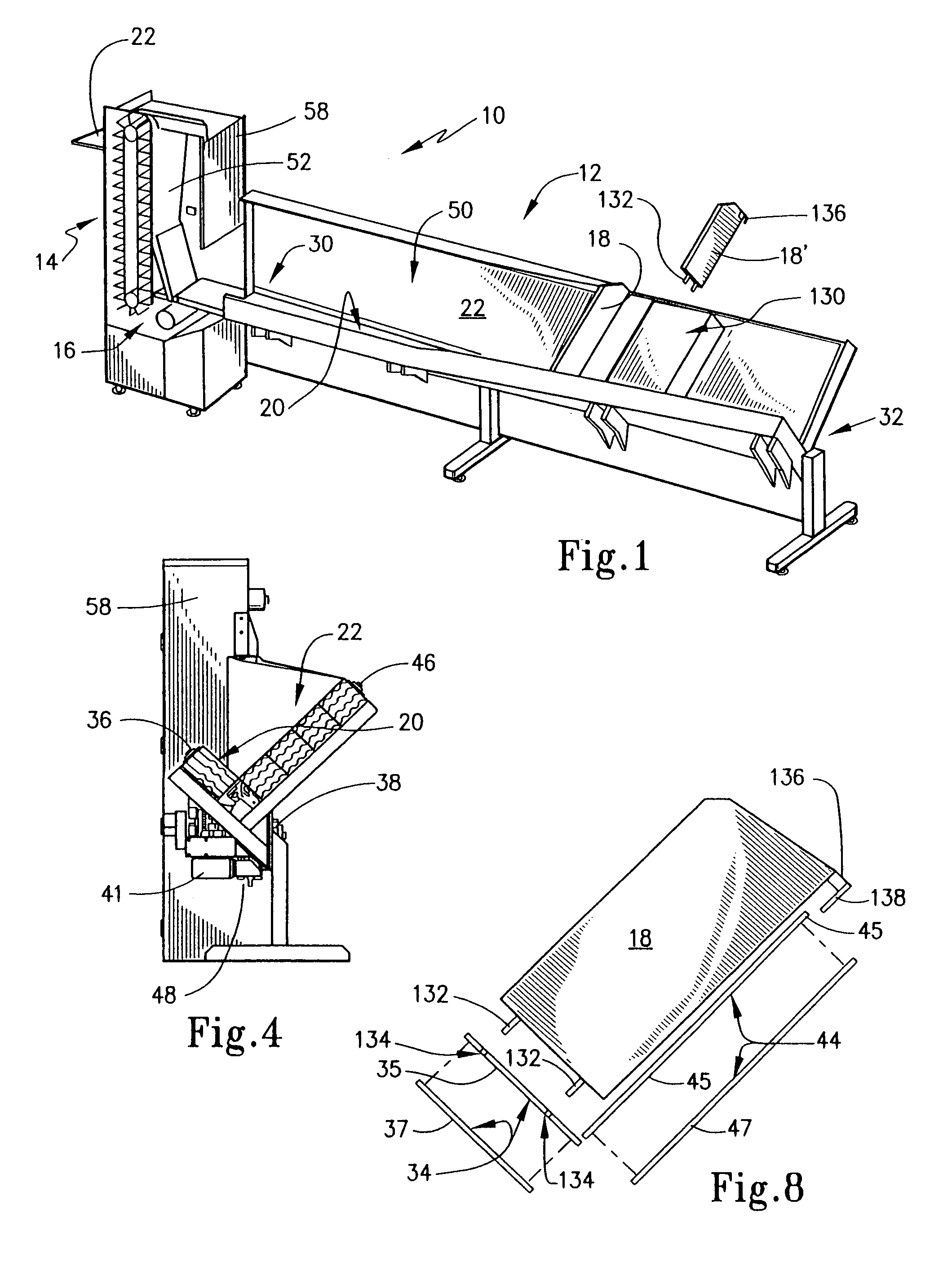 Container transport and organizing apparatus for use in manufacturing operations and method thereof