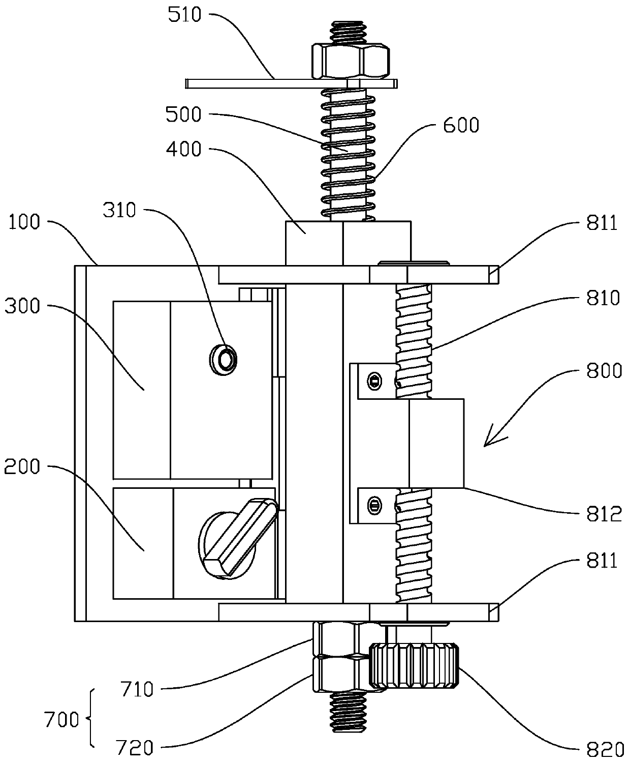 Elevator door lock meshing length measuring device and method
