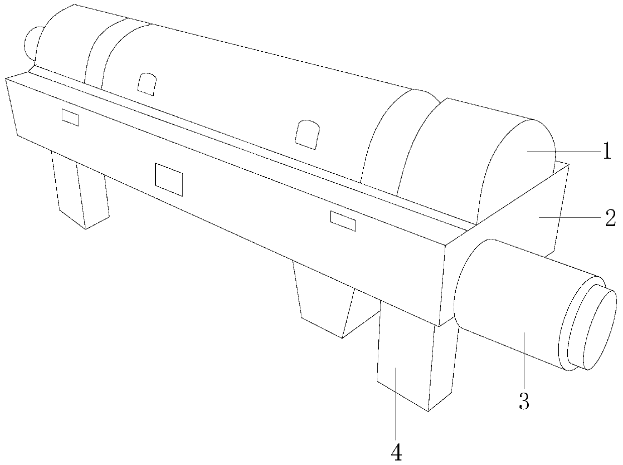 Energy-saving deodorizing sewage treatment-based sludge centrifuge capable of achieving comprehensive crushing of sludge