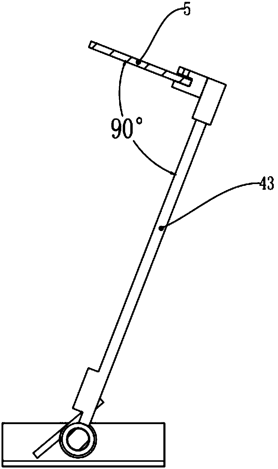 Scraping device capable of adjusting stations
