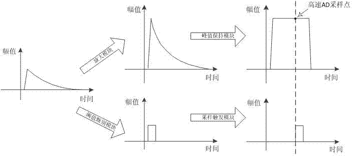 Nuclear impulse processing circuit