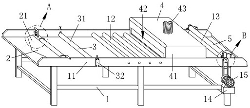 A textile cloth conveying device based on textile