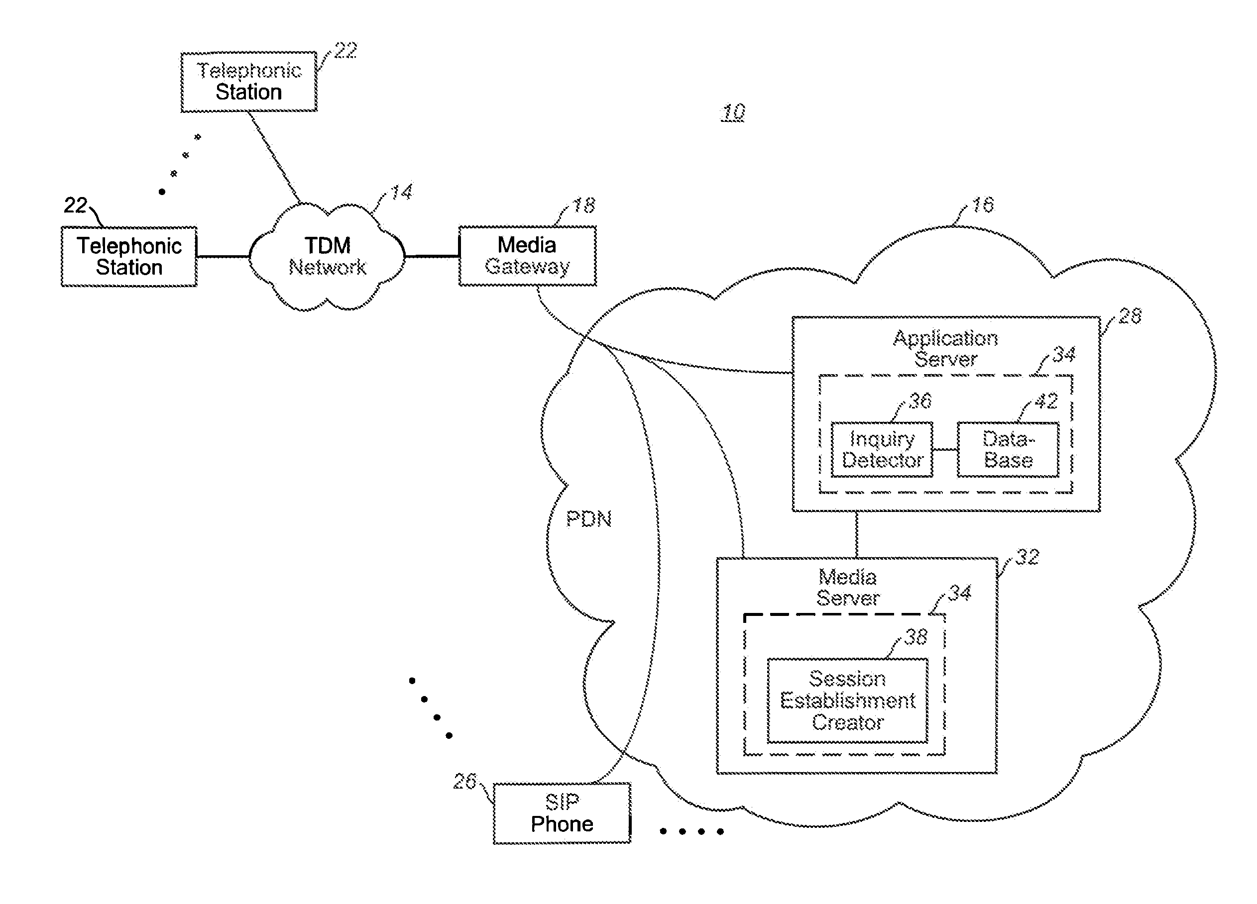 Apparatus, and associated method, for completing a call to a packet-network, telephonic station