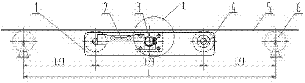 Self-linking type double-carrier roller weighing device