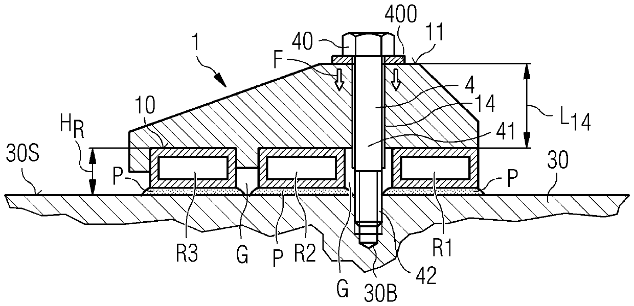 Cooling ring bracket