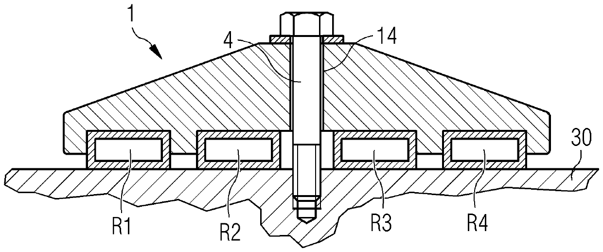 Cooling ring bracket