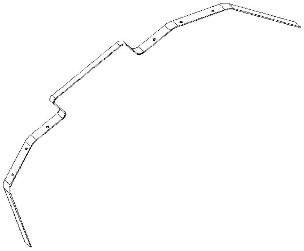 Accurate manufacturing method of bow-shaped aluminum alloy part