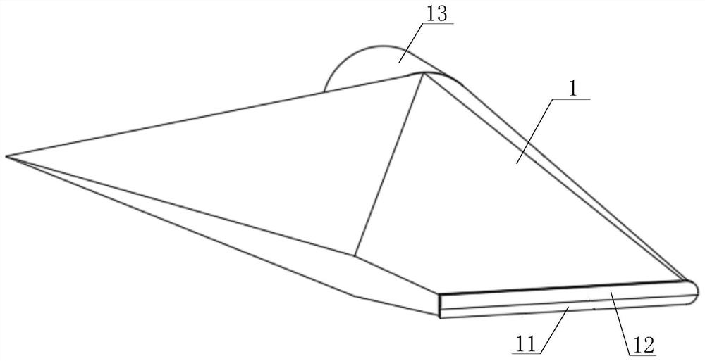 Wind turbine blade capable of automatically adjusting length through incoming flow wind speed