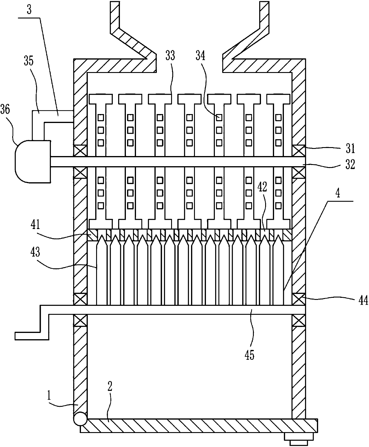 Cement deblocking device for building monitoring