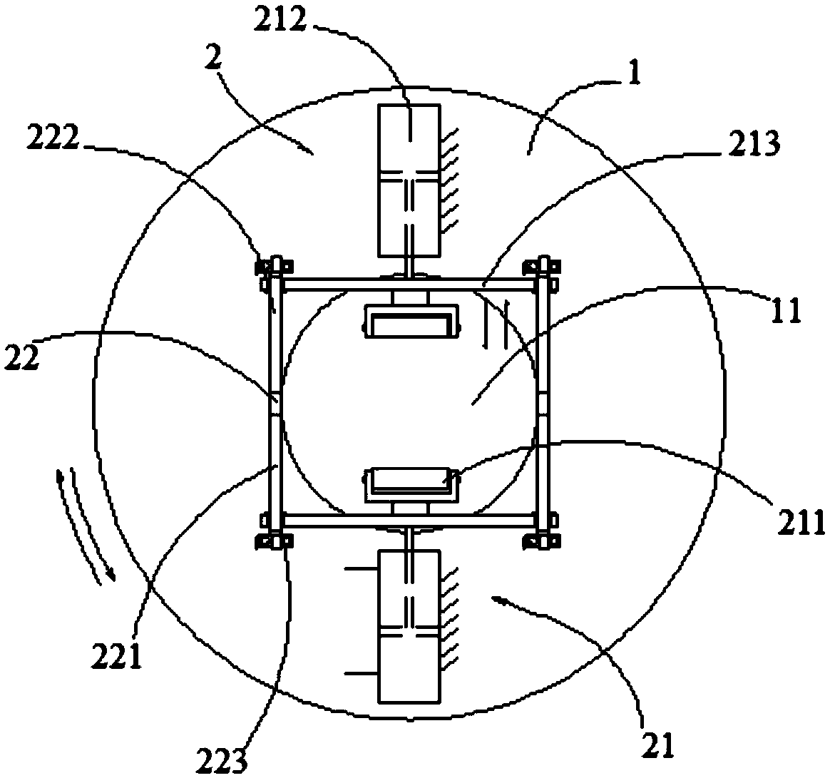 Four-claw automatic centering chuck and machine tool