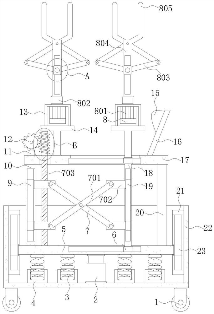 Molding-assisted movable production device for steel skeleton building materials