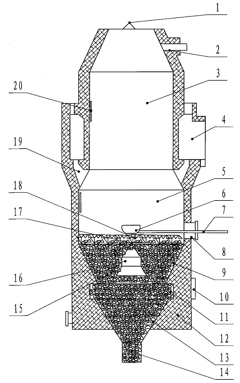 Method for baking dry quenching furnace