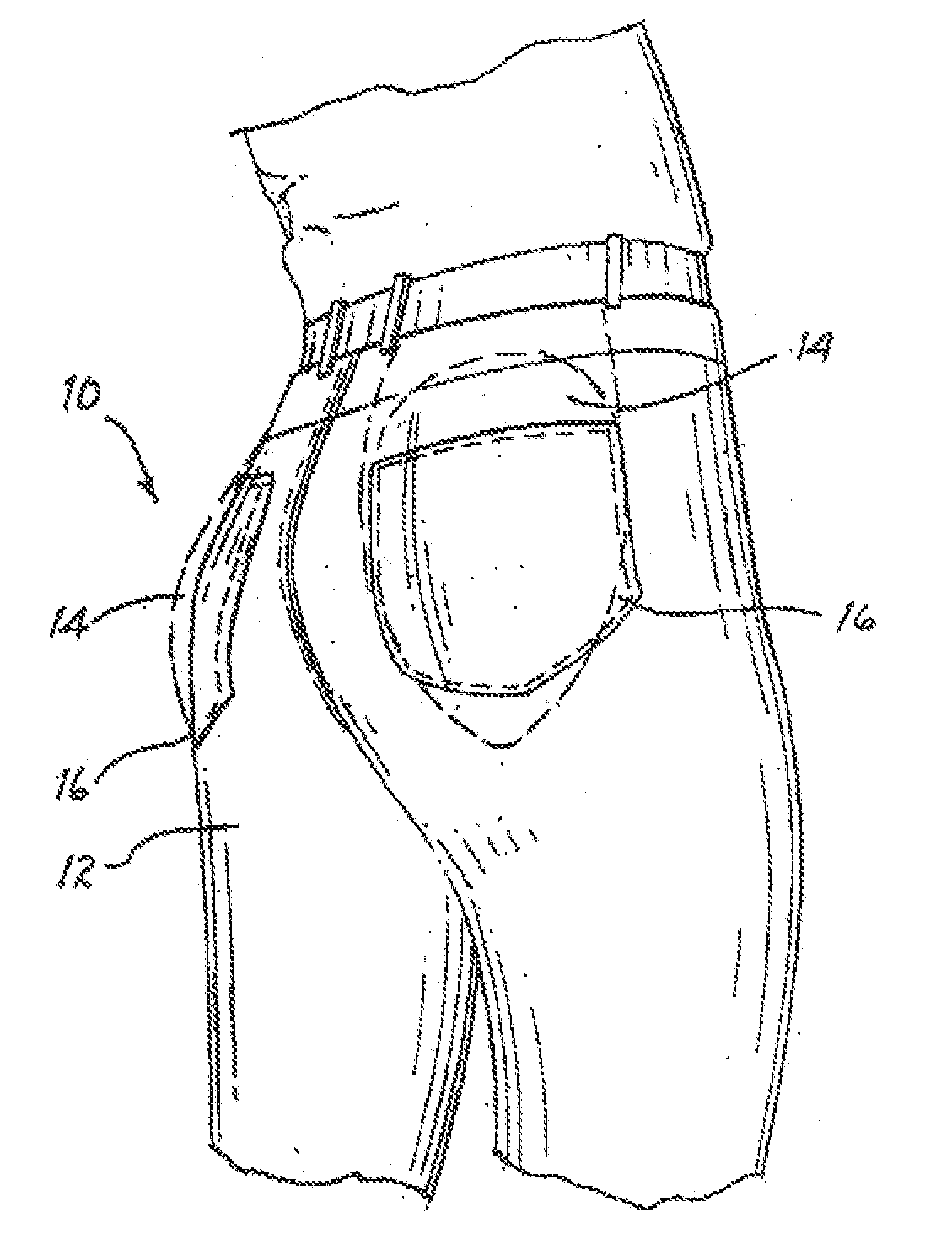 Combination garment and figure-enhancing device and method