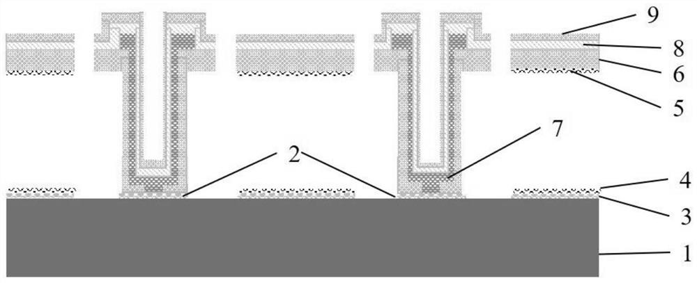 Ultra-broadband uncooled infrared detector with single-layer structure and its preparation method